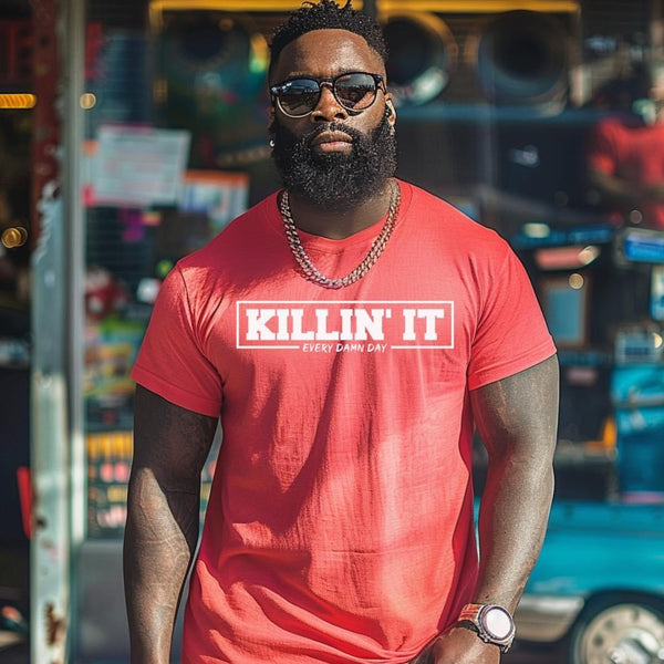 Killin' It Half Sleeve Men T-shirt